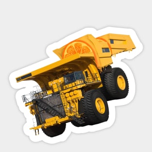 Dump Truck Like Orange Sticker